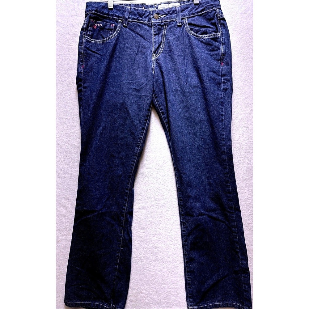 LAPCO FR Flame Resistant Work Jeans Womens 10 Reg Dark Wash Denim NFPA 2112 70E